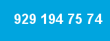 929 194 75 74 929 194 75 74